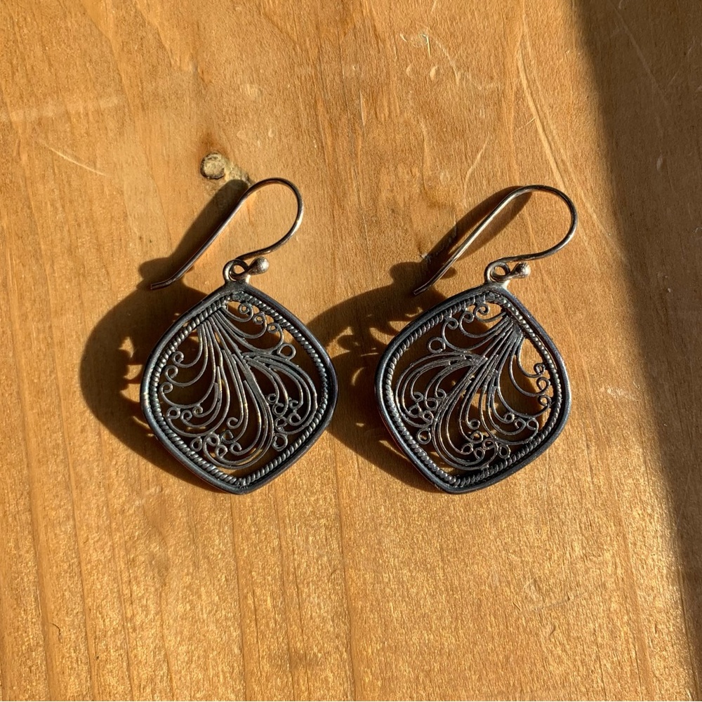 Silver Dangling Earrings
